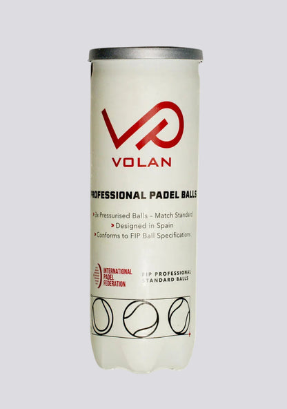 Bola Padel Volan – Kuning Klasik (3-Pak)