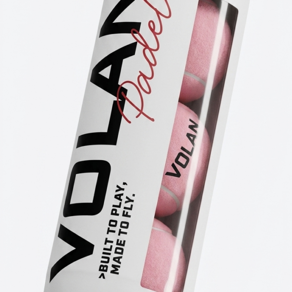 Volan Padel Balls – Powder Pink (3-Pack)